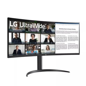 LG 34WR55QC-B 34" UltraWide™ Curved Monitor with WQHD HDR10 Display 100Hz Refresh Rate and USB Type-C™ - Image 3
