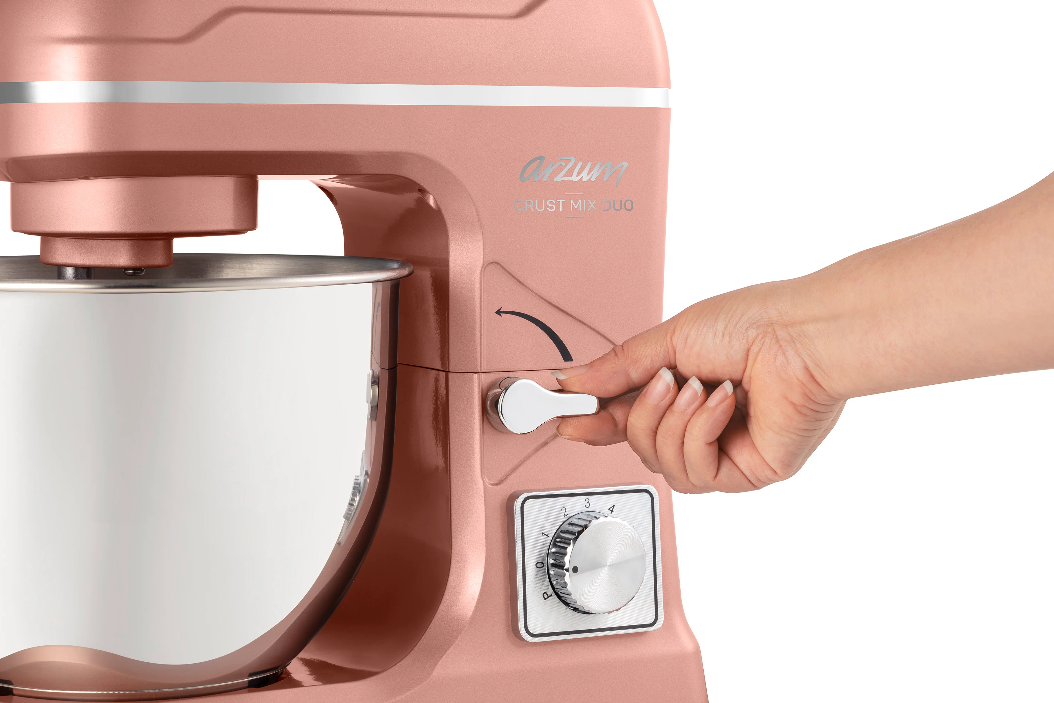 Arzum AR1129-G Crust Mix Duo Stand Mixer - Sunset - Image 6