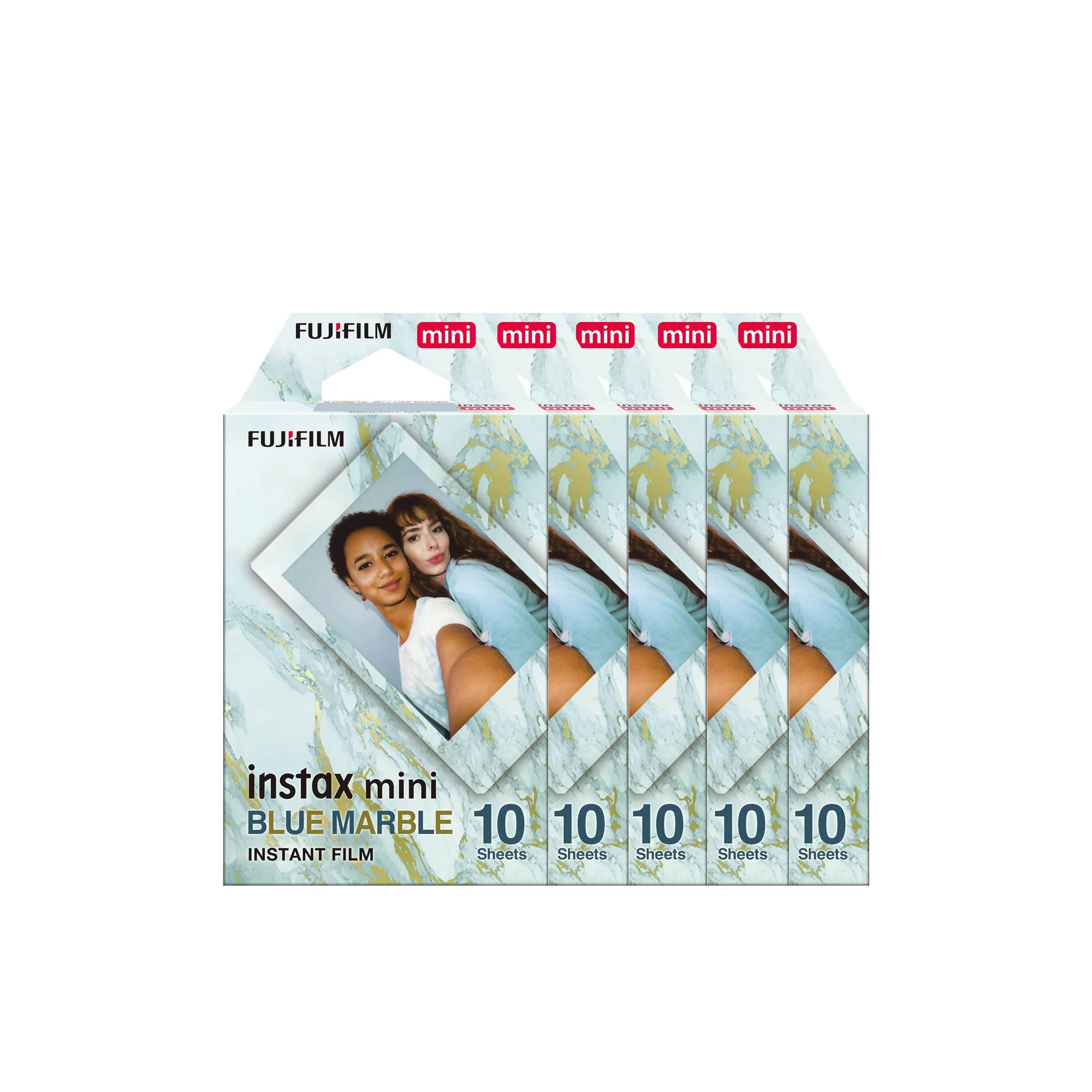 Fujifilm instax mini film blue marble (50 sheets)