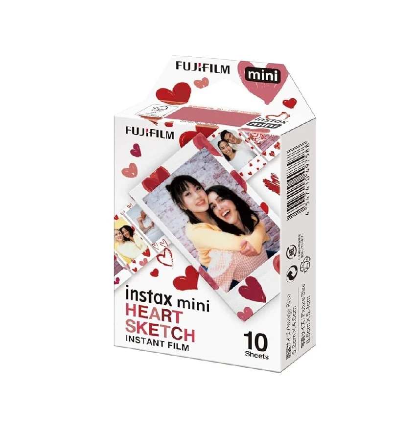 FUJIFILM Instax Mini Heart Sketch Film - (50 Film Sheet) - Image 3