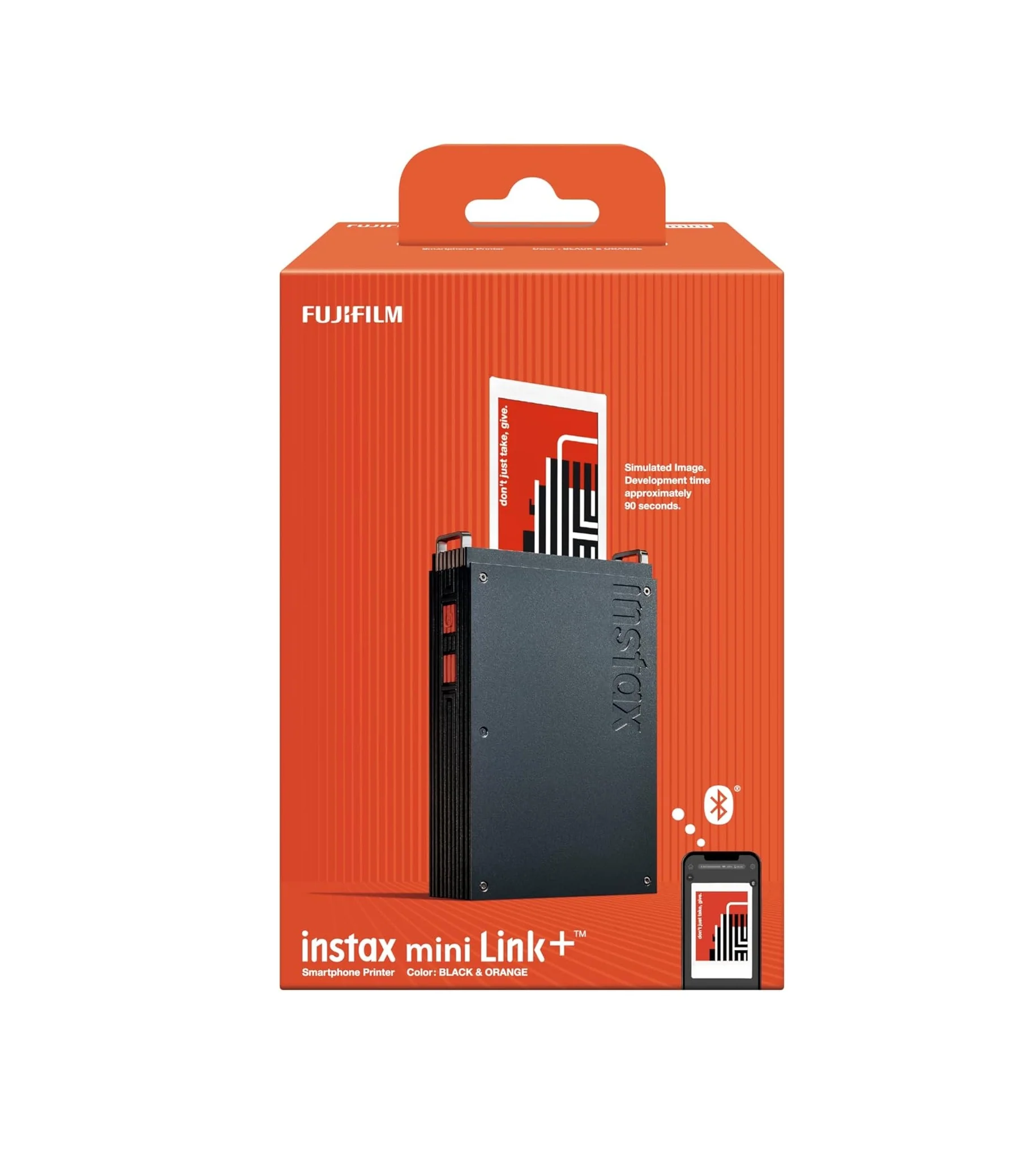 FUJIFILM Instax Mini Link Plus Smartphone Printer – Black & Orange - Image 10