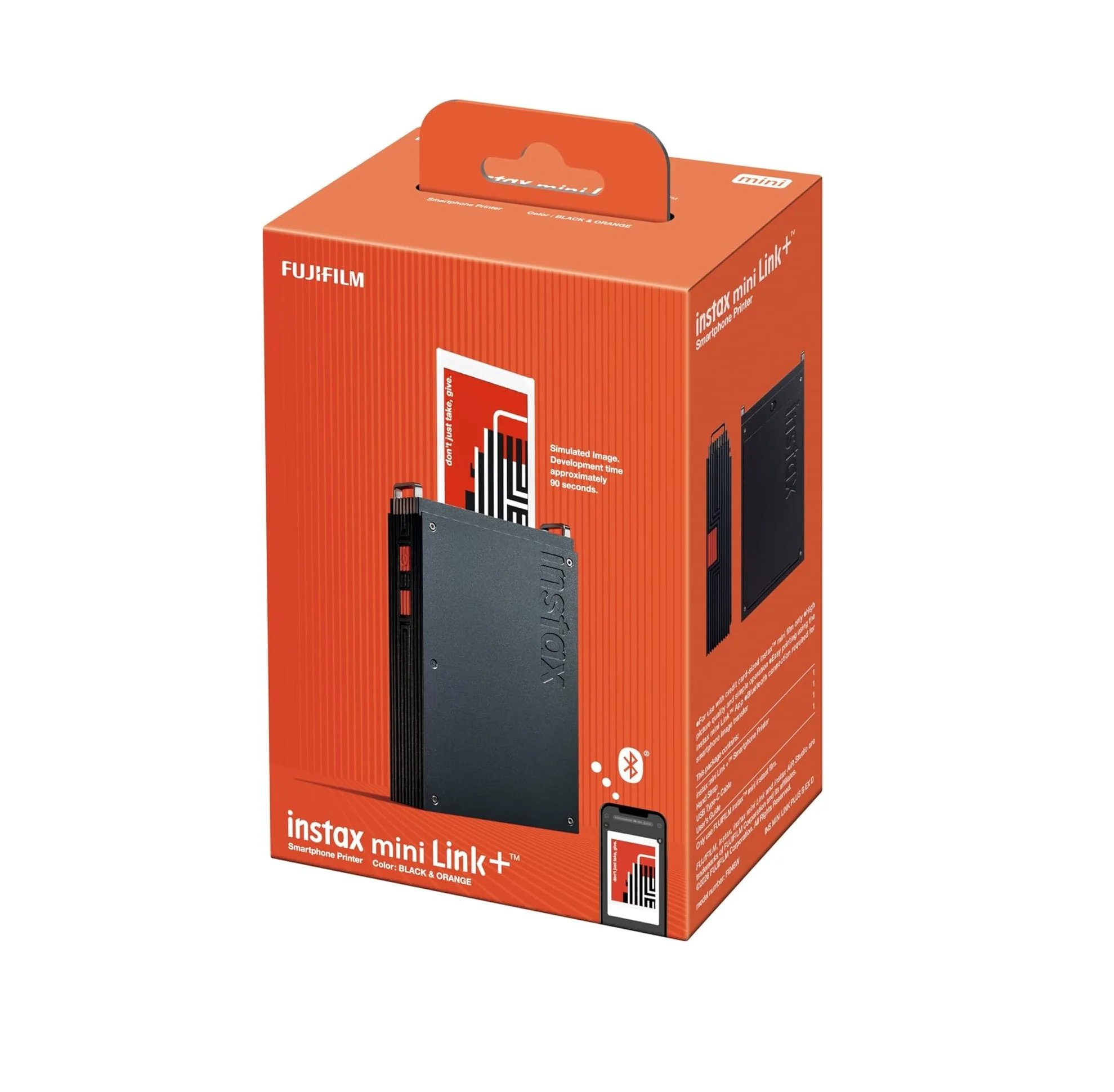 FUJIFILM Instax Mini Link Plus Smartphone Printer – Black & Orange - Image 11