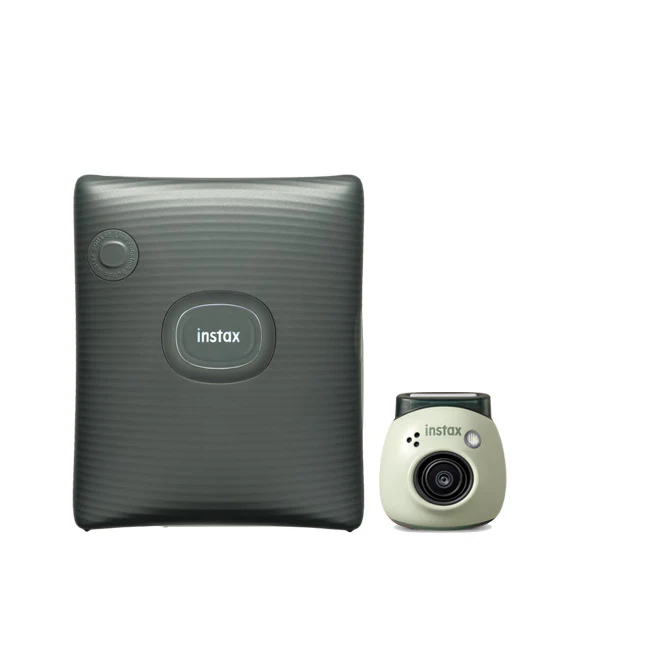 Fujifilm Instax Square Link Smartphone Printer (Green) + Instax Mini Pal Camera (Green) Gift🎁