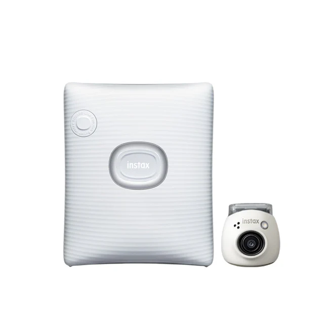 Fujifilm Instax Square Link Smartphone Printer (White ) + Instax Mini Pal Camera (White ) Gift🎁