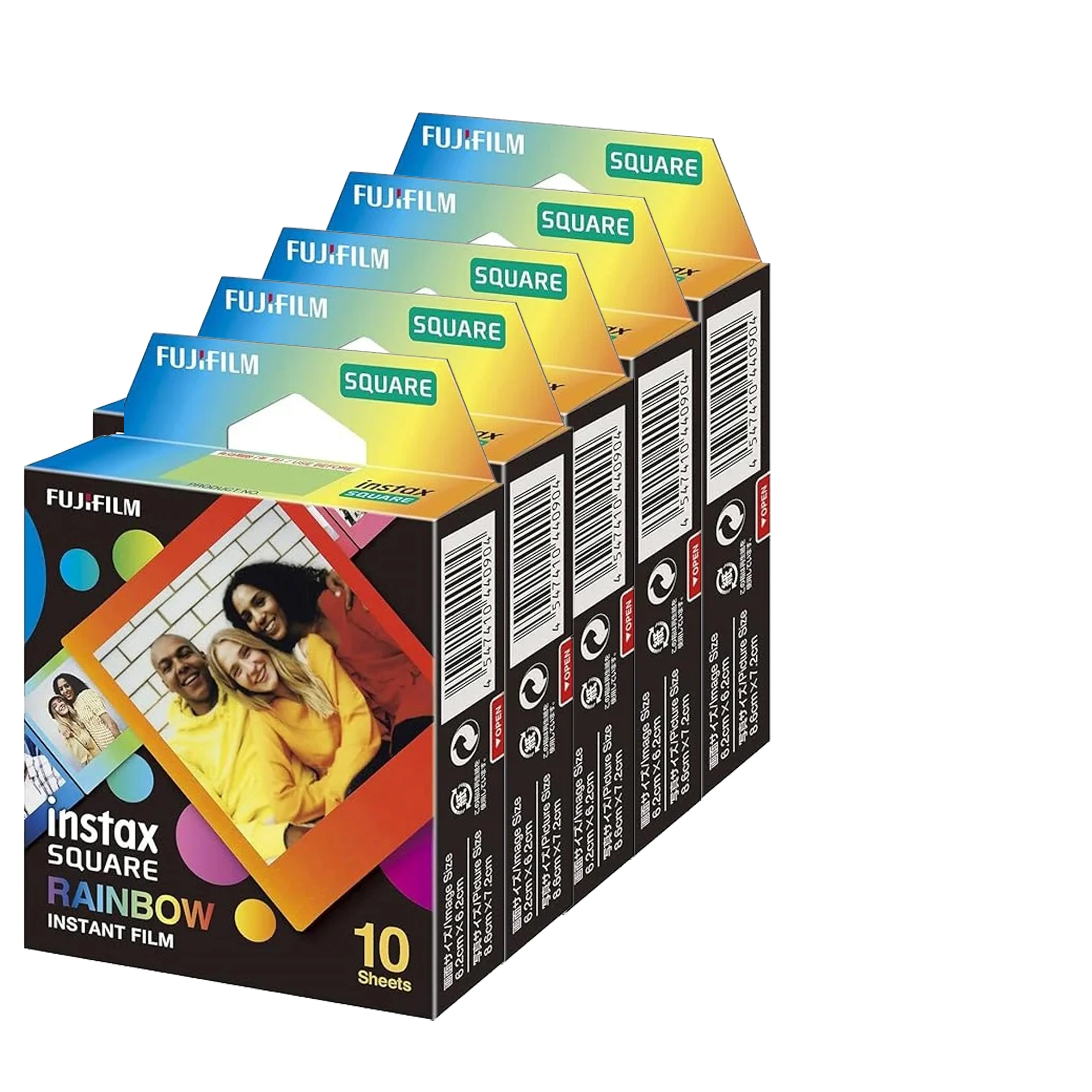 FUJIFILM Instax Square Rainbow Film - (50 sheets)
