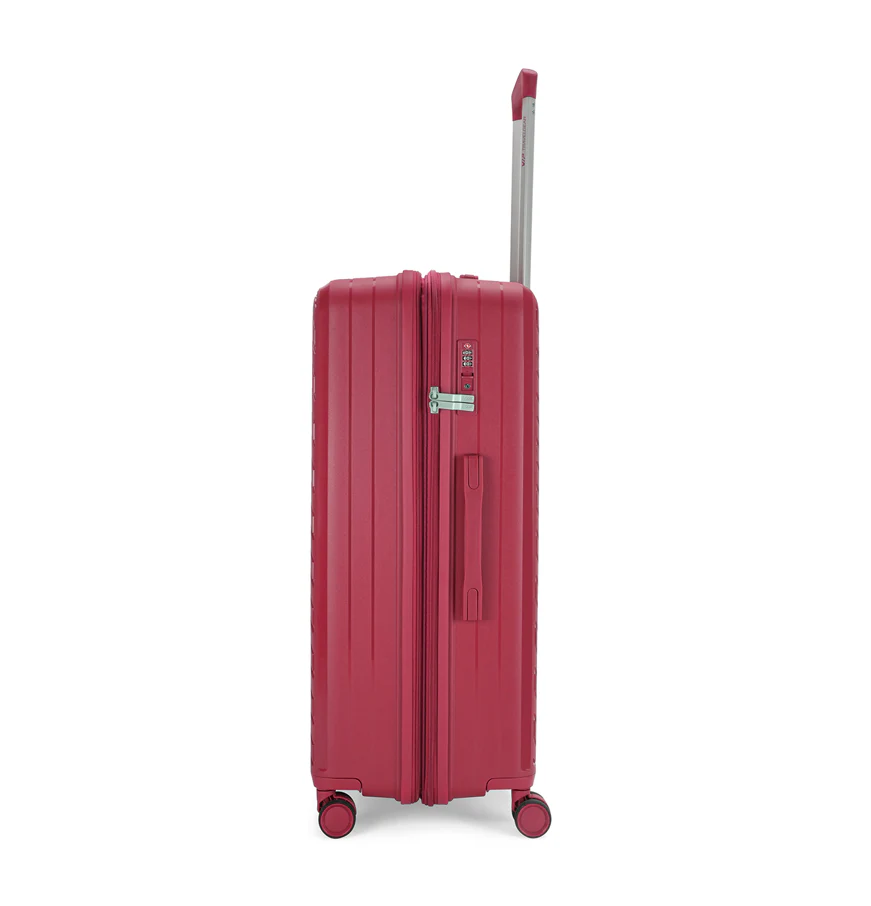 HAZE PLUS 8Wheel,Hard Trolley,TSA, Expandable, M-67cm(RED) - Image 4