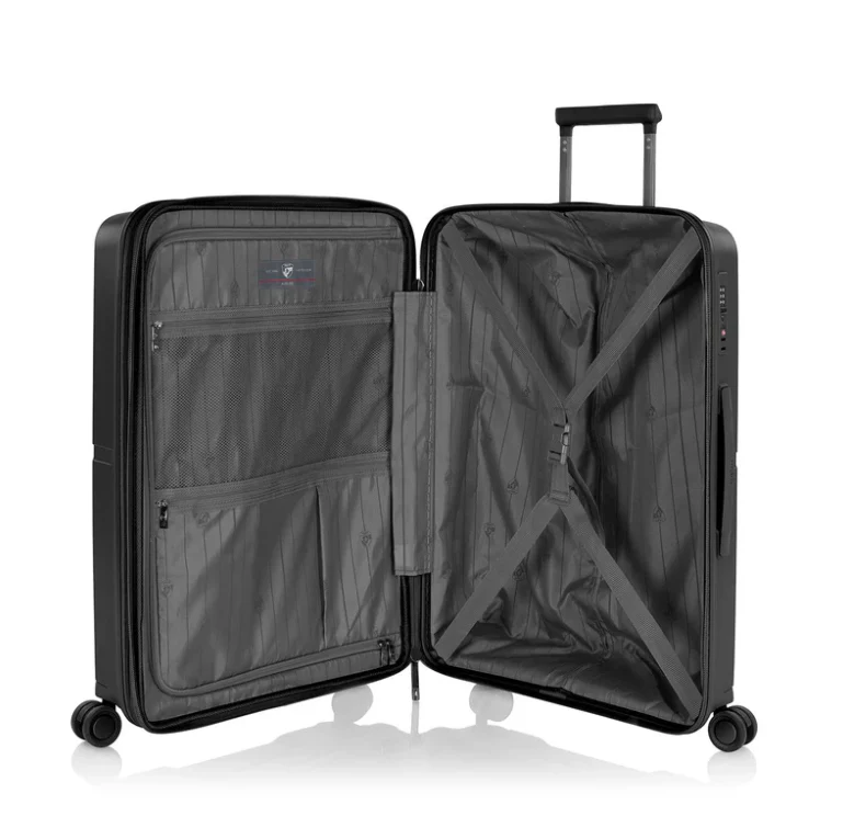 HEYS AIRLITE 8Wheel,Hard Trolley,TSA, Expandable, 3Pcs Set (BLACK) - Image 5