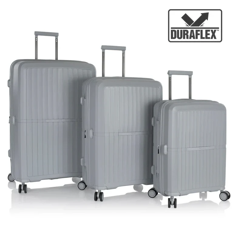 HEYS AIRLITE 8Wheel,Hard Trolley,TSA, Expandable, 3Pcs Set (Grey)