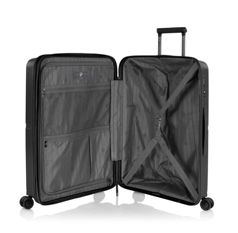 HEYS AIRLITE 8Wheel,Hard Trolley ,TSA, Expandable, Medium -66.5cm (BLACK) - Image 4
