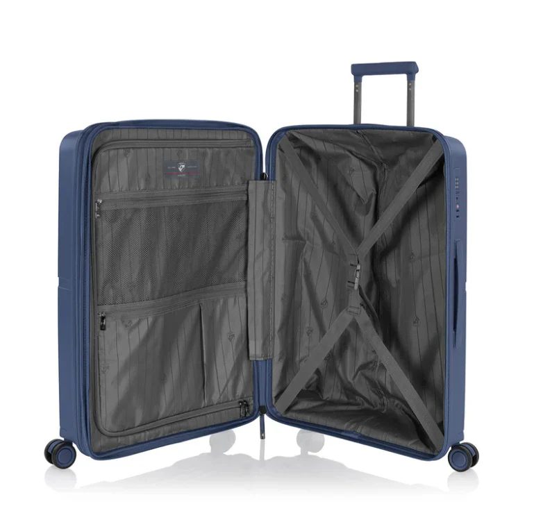 HEYS AIRLITE 8Wheel,Hard Trolley ,TSA, Expandable, Medium -66.5cm (BLUE) - Image 4