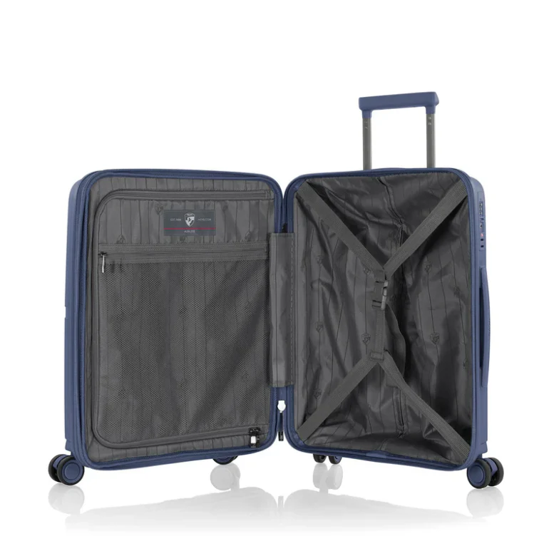 HEYS AIRLITE 8Wheel,Hard Trolley,TSA, Expandable, Small -54.5cm (BLUE) - Image 4