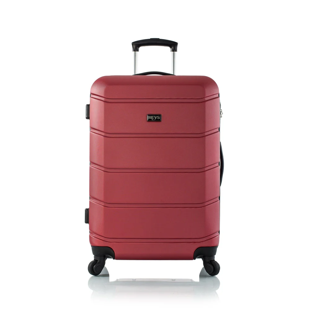 heys armourlite 4-wheel hard luggage tsa lock 3pcs set (red) - Image 7