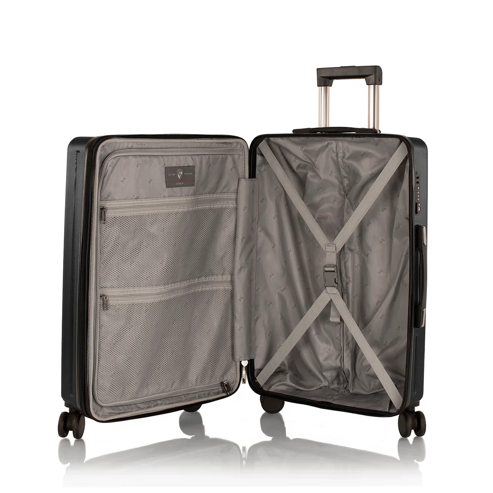 HEYS SPINLITE 8Wheel,Hard Trolley ,TSA, Expandable, S-53.5cm(BLACK) - Image 2