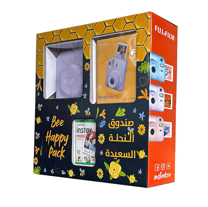 Instax Camera Mini 12 Bee Happy Pack (Lilac Purple) - Image 5