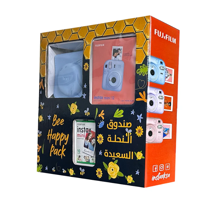 Instax Camera Mini 12 Bee Happy Pack (Pastel Blue) - Image 9