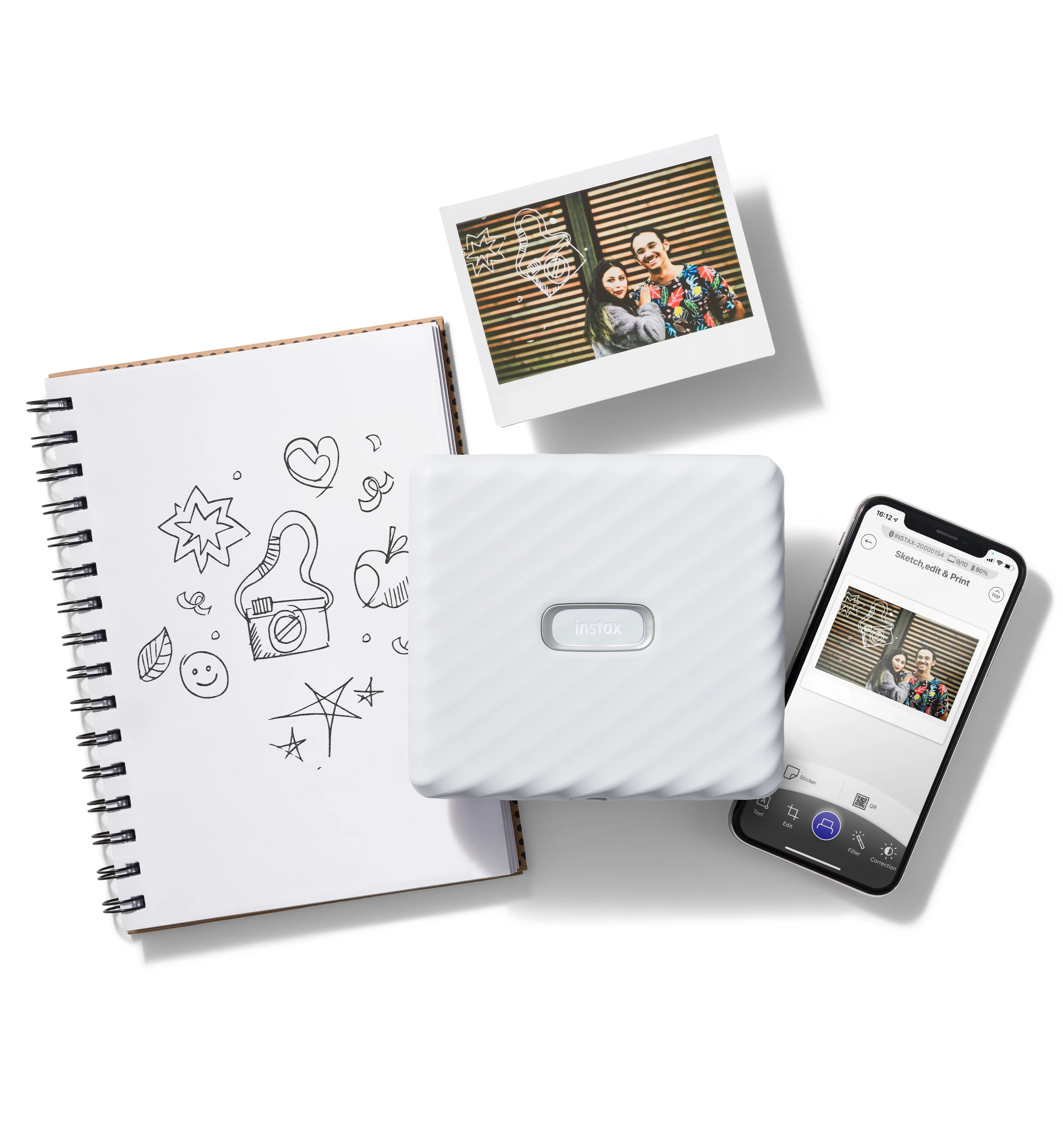 Instax Link Wide Smartphone Printer (White)+Instax Mini Pal Digital Camera (White) Gift🎁 - Image 8