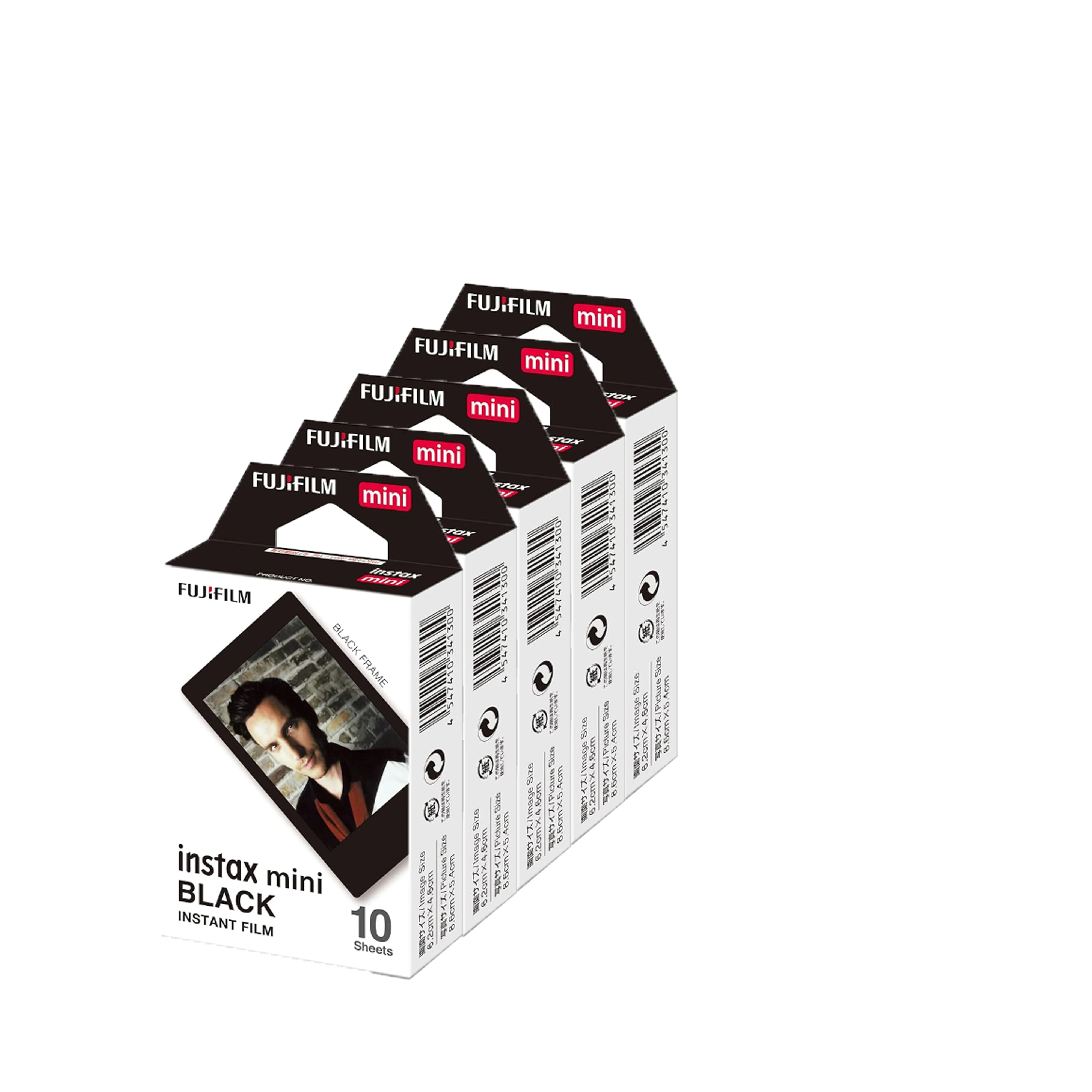 INSTAX MINI FILM BLACK FRAME (50 Film Sheet )