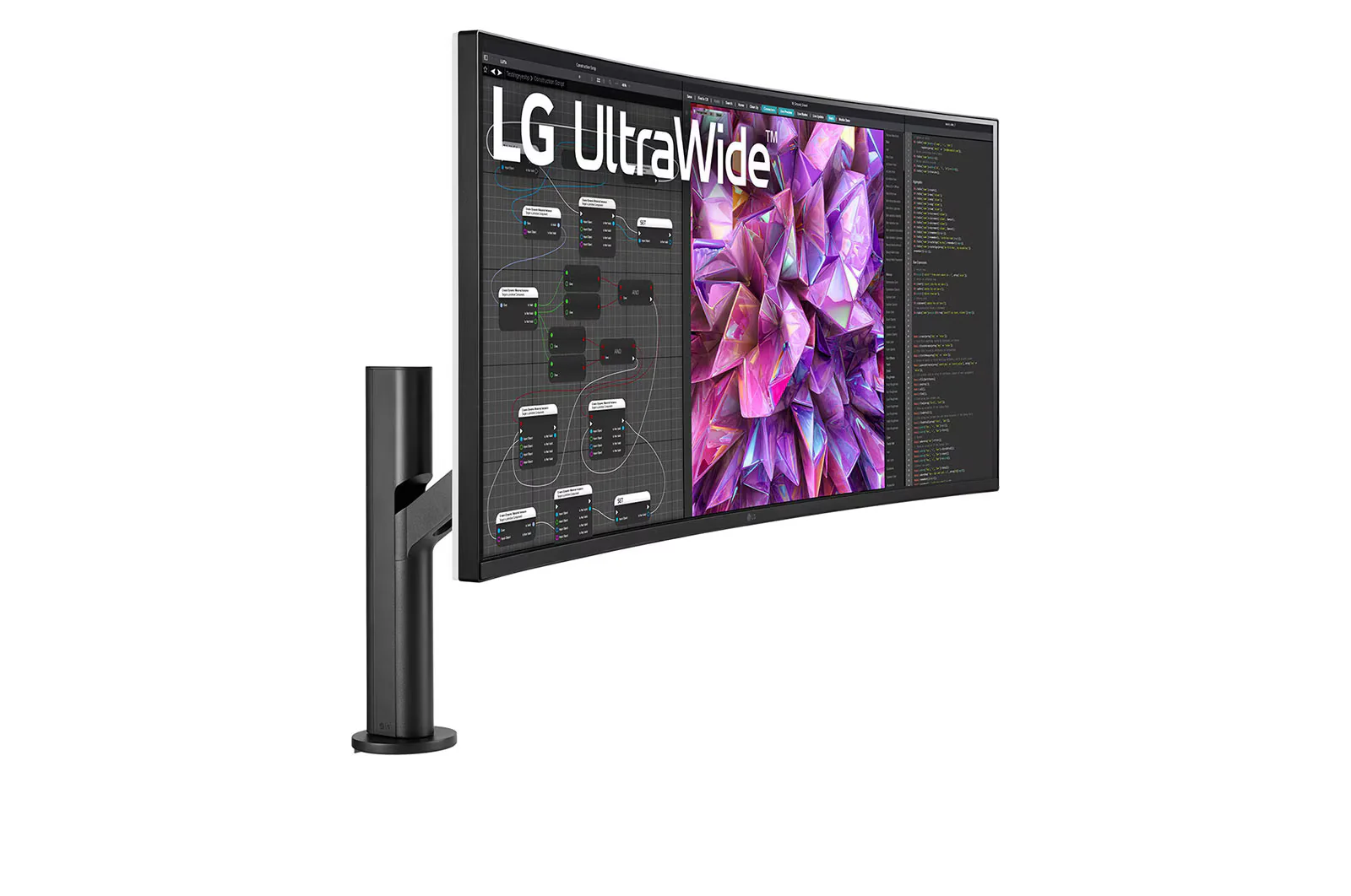 LG 38WQ88C-W 37.5'' 21:9 Curved UltraWide™ QHD+ (3840 x 1600) Monitor Ergo - Image 3