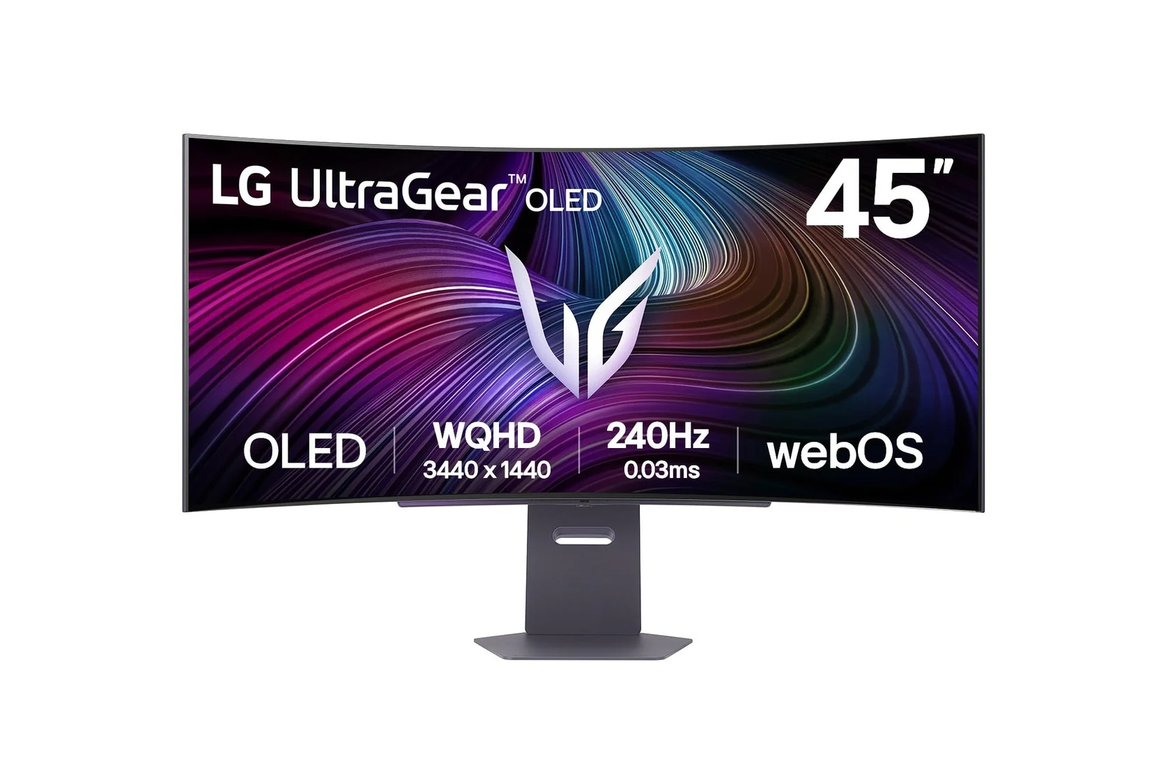 LG 45GX90SA-B" UltraGear™ OLED Gaming Monitor, 240Hz Refresh Rate, 0.03ms (GtG) Response Time, Black