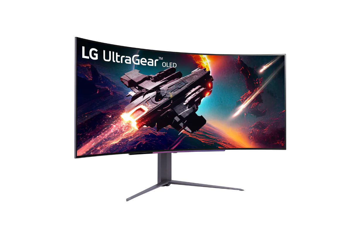 LG (45GS96QB-B) 45” UltraGear™ OLED curved gaming monitor | 800R, DisplayHDR True Black 400, 240Hz, 0.03ms (GtG), USB Type-C™, DepthSound - Image 3