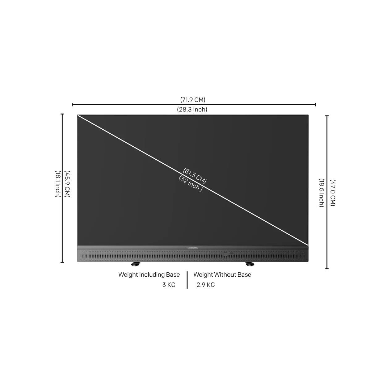 SKYWORTH 32E6500G - 32" 2K LED TV (Google TV) - Image 6