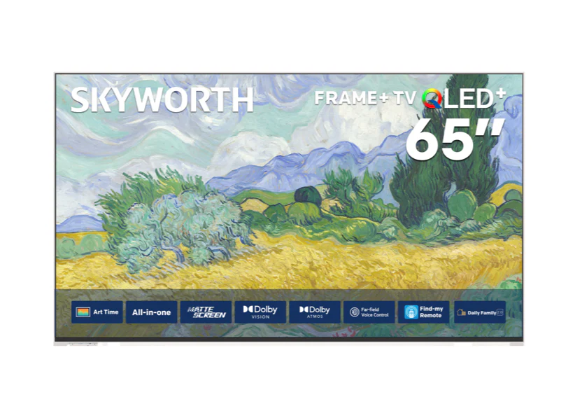SKYWORTH 65LN70G - 65" 4K QLED, Frame+ TV, Matt Screen, Art Mode (Google TV)