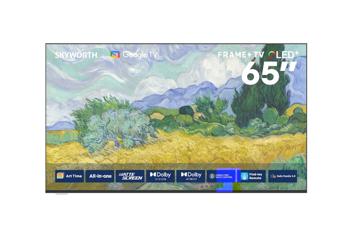 SKYWORTH 65LN70G - 65" 4K QLED, Frame+ TV, Matt Screen, Art Mode (Google TV) - Image 2