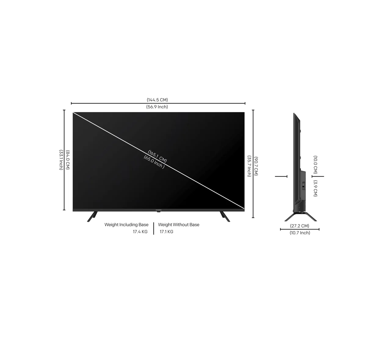 SKYWORTH 65Q6520G - 65" QLED+, 60 Hz (Google TV) - Image 4