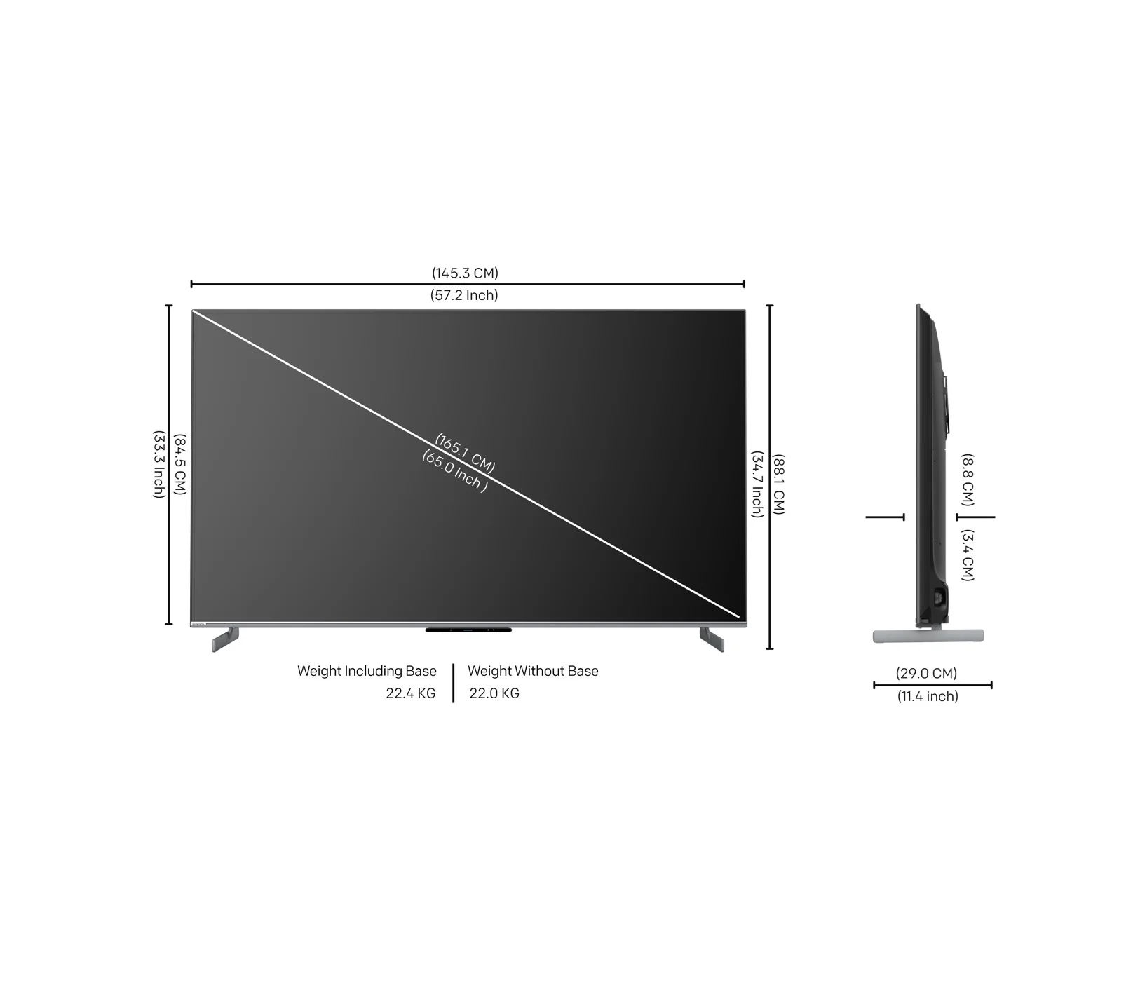SKYWORTH 65Q7700G - 65" 4K QLED , 2.1 HDMI, 144 Hz (Google TV) - Image 11