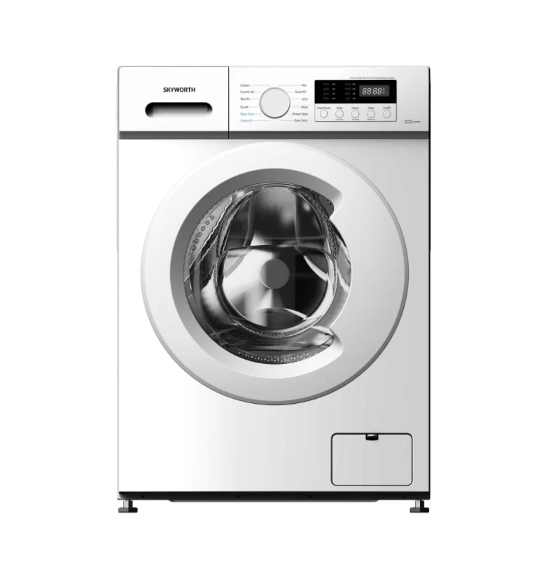 SKYWORTH F60131UBC0 - Fully Automatic Front Load Washing Machine, BLDC Invertor Motor, 12 Wash Programes, LED Display, Child Lock, 6 Kgs - White