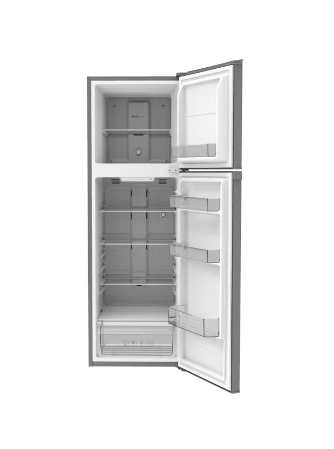 SKYWORTH SRD-325WTAPa - Double Door Refrigerator 9.9 CuFt (Ref 7.7+Freeezer 2.2 CuFt), Inverter, NO Frost,  NET-280L (218L+62L) - Silver - Image 2