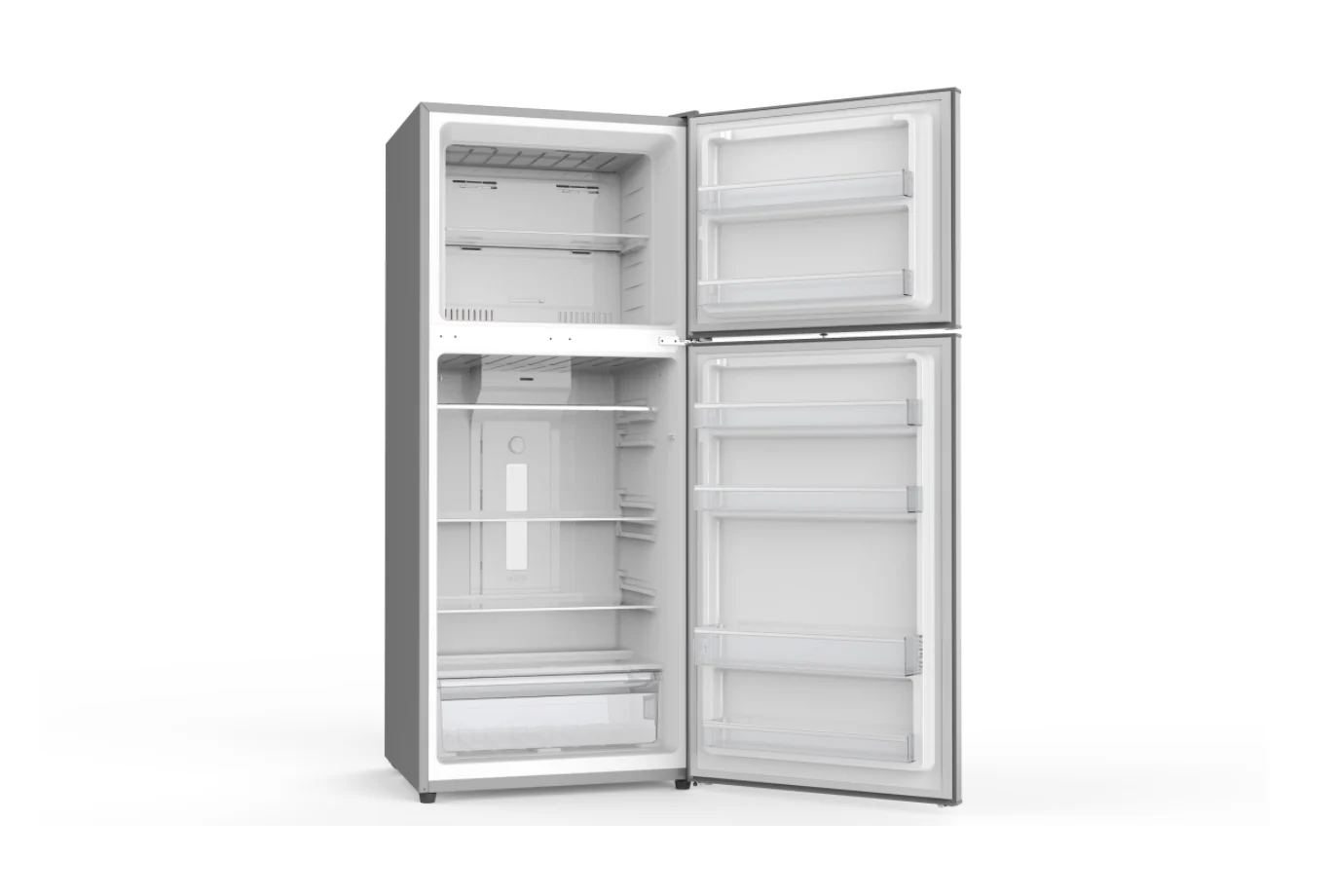 SKYWORTH SRD-495WTPa - Double Door Refrigerator 14.6 CuFt (Ref 11.2+Freeezer 3.4 CuFt), Inverter, NO Frost,  NET-412L (316L+96L) - Silver - Image 2