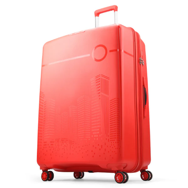 VIP CityScape Plus 8 Wheel Hard Luggage TSA Lock Large-79cm 4.2kg (Red) - Image 3