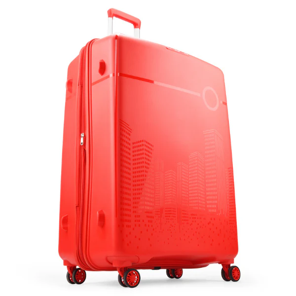 VIP CityScape Plus 8 Wheel Hard Luggage TSA Lock Large-79cm 4.2kg (Red) - Image 4