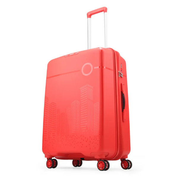 VIP Cityscape Plus Wheel Hard Luggage Set of 3PCS (Red) - Image 3