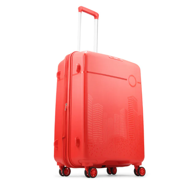 VIP Cityscape Plus Wheel Hard Luggage Set of 3PCS (Red) - Image 5