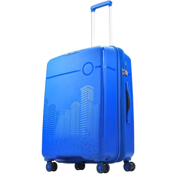 VIP Cityscape Plus Wheel Hard Trolley Luggage Set of 3PCS (Blue) - Image 3