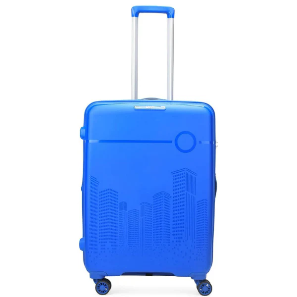 VIP Cityscape Plus Wheel Hard Trolley Luggage Set of 3PCS (Blue) - Image 4