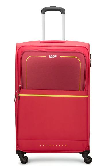 VIP EVOLVE PLUS 4Wheel, Soft Luggage , TSA, Expandable , L-79-LARGE (RED)