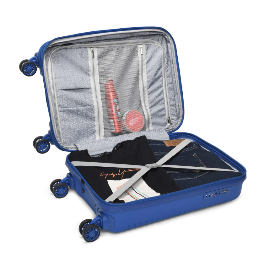 VIP Karl Plus Expandable 8 Wheel Hard Luggage TSA Lock Expandable (Cabin Size) Small-55cm 2.8kg (Blue) - Image 5