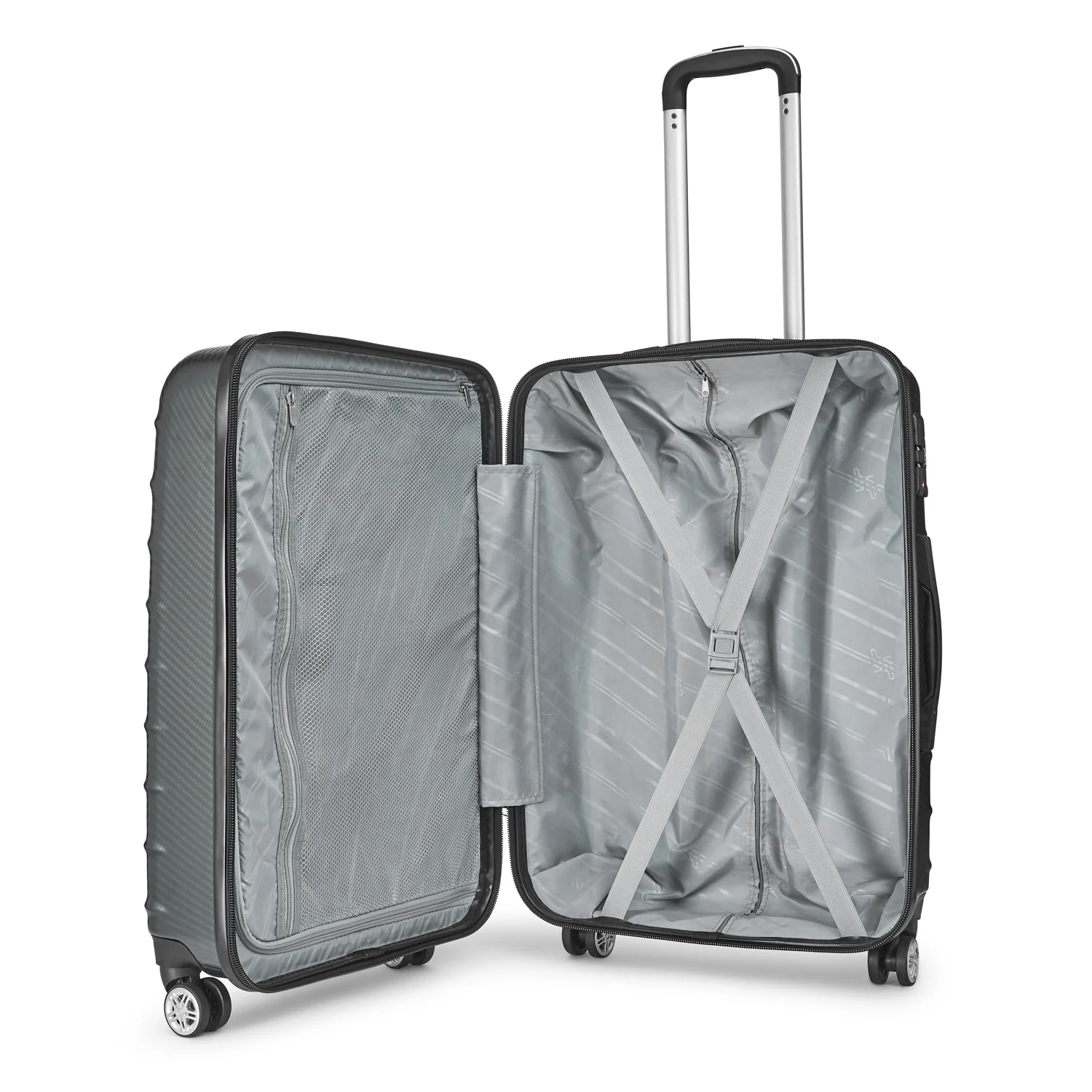 VIP LISBON 8W Hard Trolley-3PCS SET (GREY) - Image 6