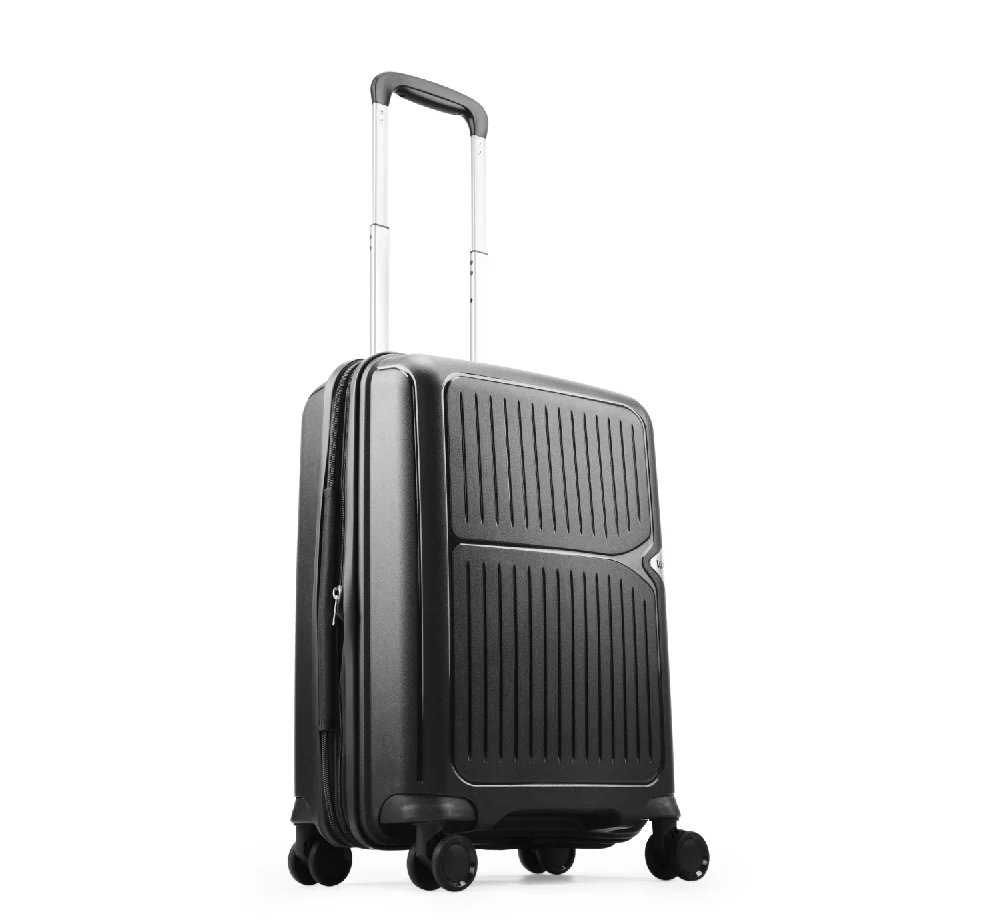 VIP Locus-Max 8 Wheel Hard Luggage TSA Lock Expandable (Cabin Size) Small-55cm 2.8kg (BLACK) - Image 3
