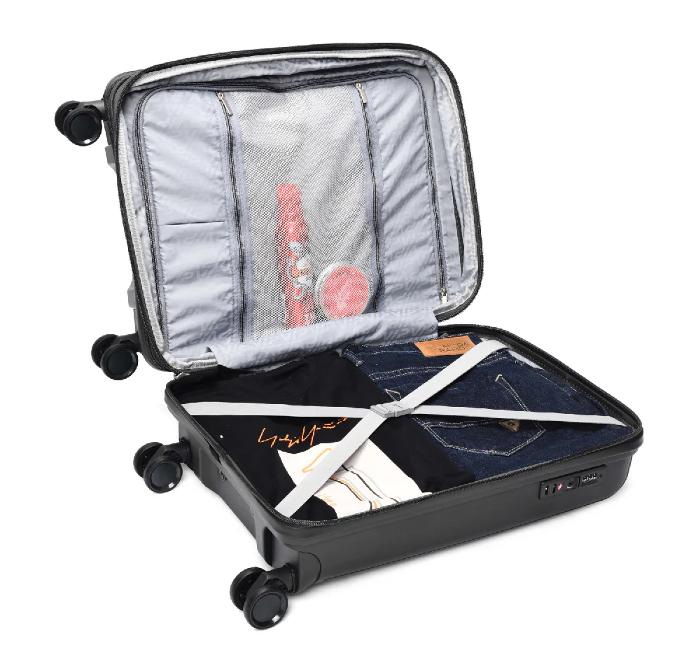 VIP Locus-Max 8 Wheel Hard Luggage TSA Lock Expandable (Cabin Size) Small-55cm 2.8kg (BLACK) - Image 5