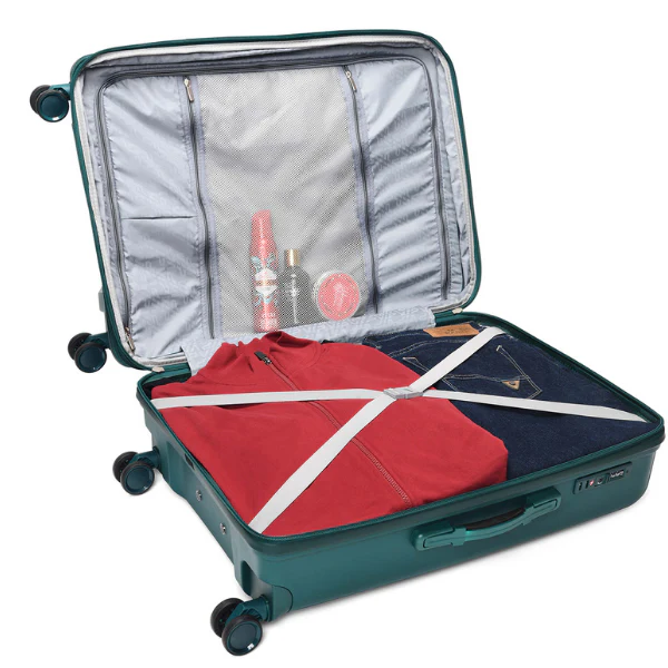VIP Locus-Max 8 Wheel Hard Luggage TSA Lock Expandable (Cabin Size) (GREEN)-3PCS SET - Image 4
