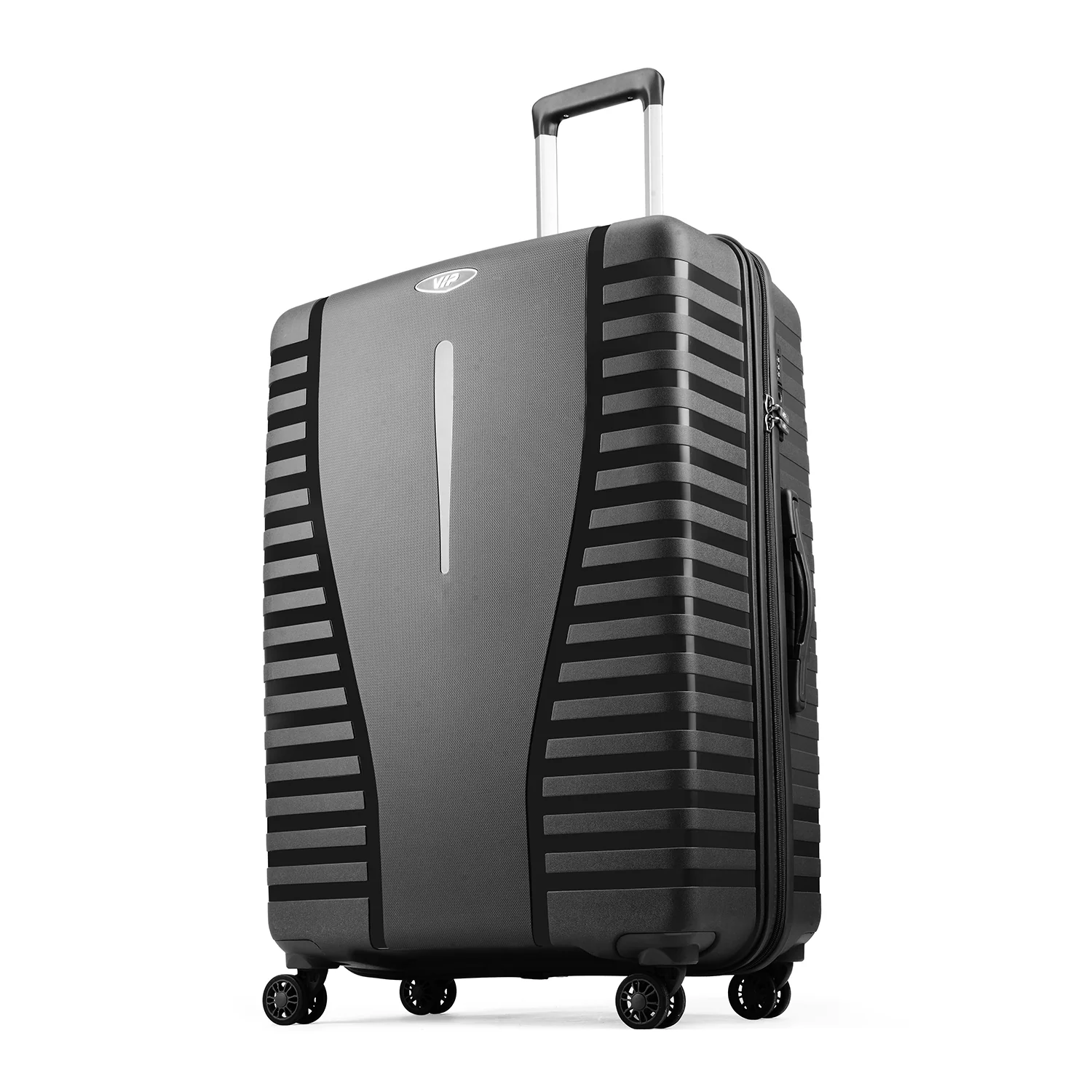 VIP QUEST PLUS 8 Wheel Hard Trolley Flushed TSA Lock M-65cm 3.7kg (BLACK) - Image 2