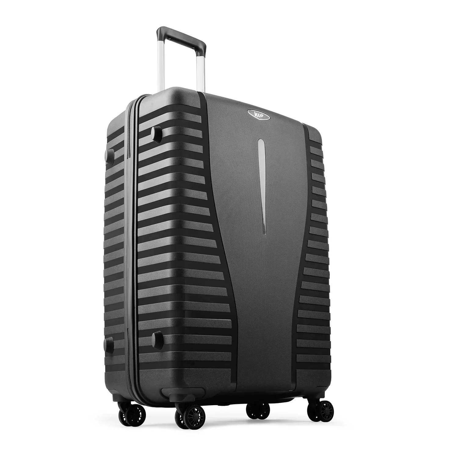 VIP QUEST PLUS 8 Wheel Hard Trolley Flushed TSA Lock M-65cm 3.7kg (BLACK) - Image 4