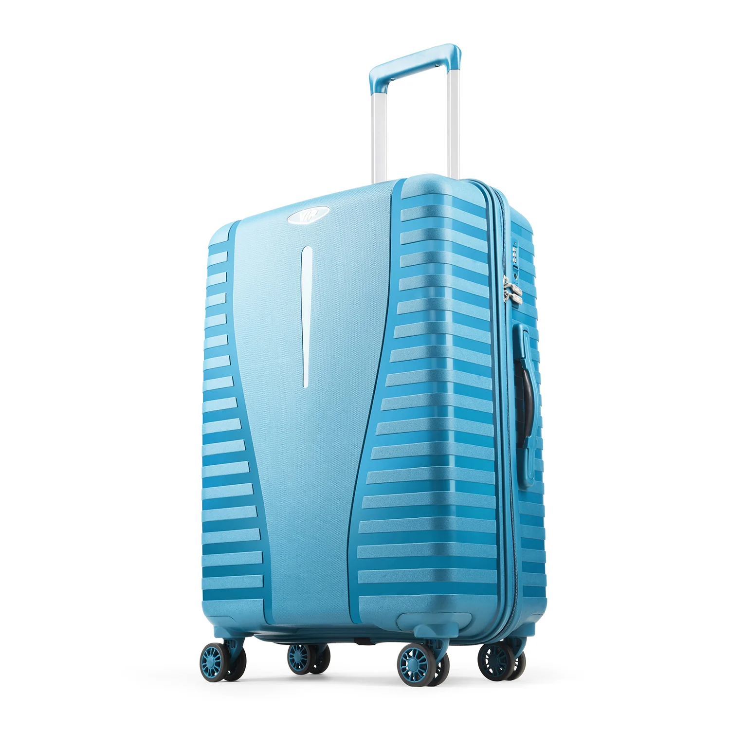 VIP QUEST PLUS 8 Wheel Hard Trolley Flushed TSA Lock M-65cm 3.7kg (Teal) - Image 2
