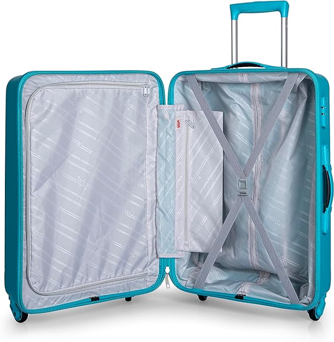 VIP Stargaze 4 Wheel Spinner Hard Luggage TSA Lock (Cabin Size) Small-55cm 2.7kg 31ltr (Turquoise) - Image 4