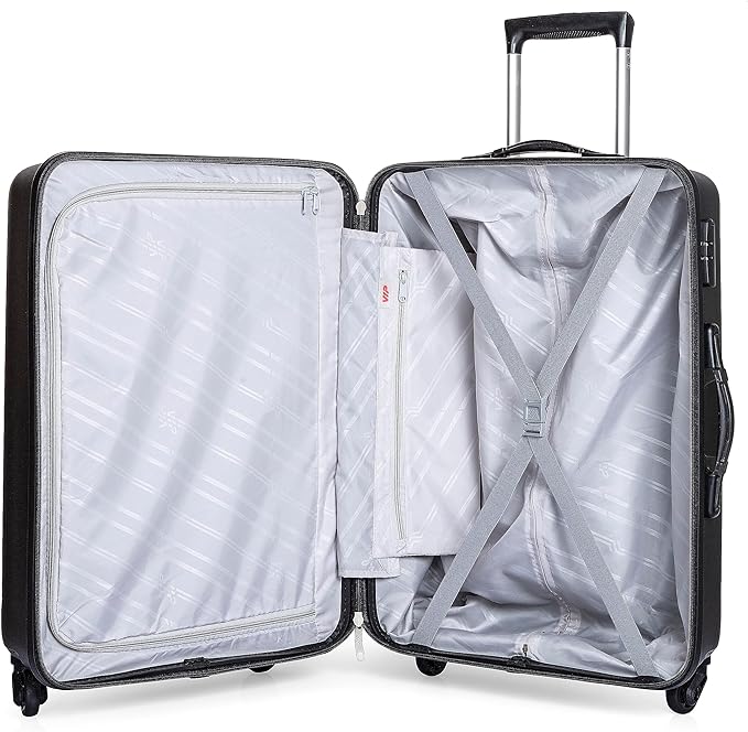 VIP Stargaze 4 Wheel Spinner Hard Luggage TSA Lock (Check-In Size) Medium 65cm 3.4kg 60ltr (Black) - Image 4