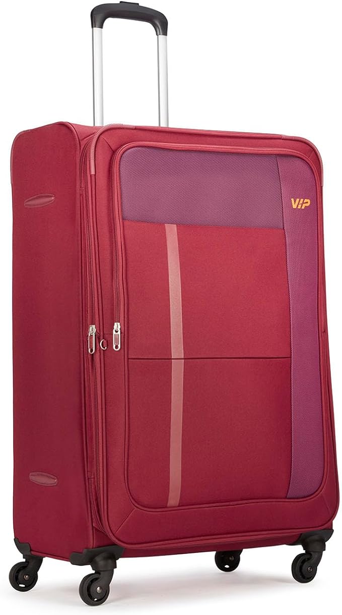 VIP TORONTO PLUS 4Wheel, Soft Luggage , TSA, Expandable , L-79-LARGE (RED) - Image 2